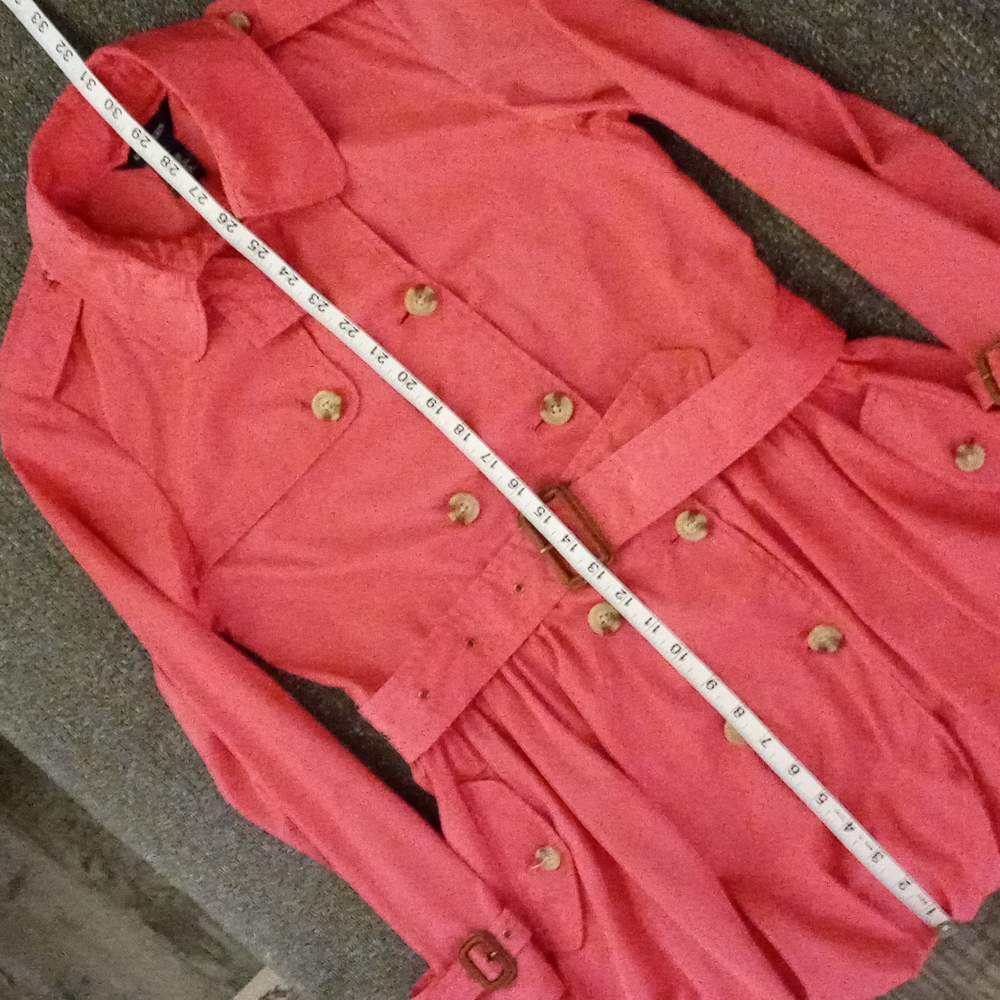 ๐ดSOLD๐ด๐Swiss Exclusive RARE Ralph Lauren๐ - Fuchsia Peplum Raincoat - Picture 16 of 16